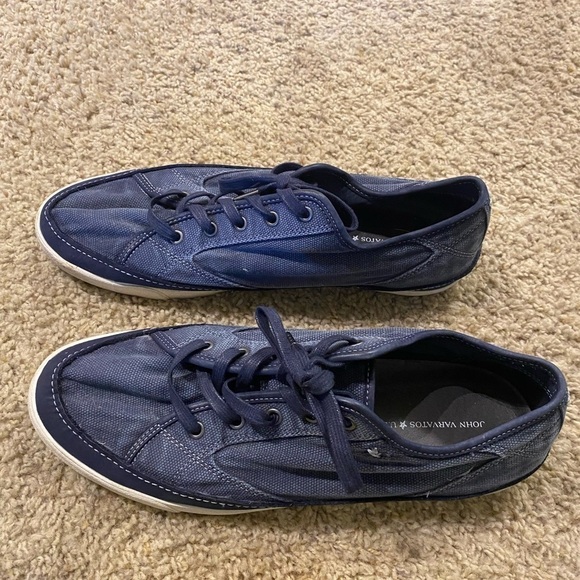 JOHN VARVATOS STAR U.S.A. Men’s Star J Denim Runners Navy Size 11 Sneaker - Picture 4 of 8
